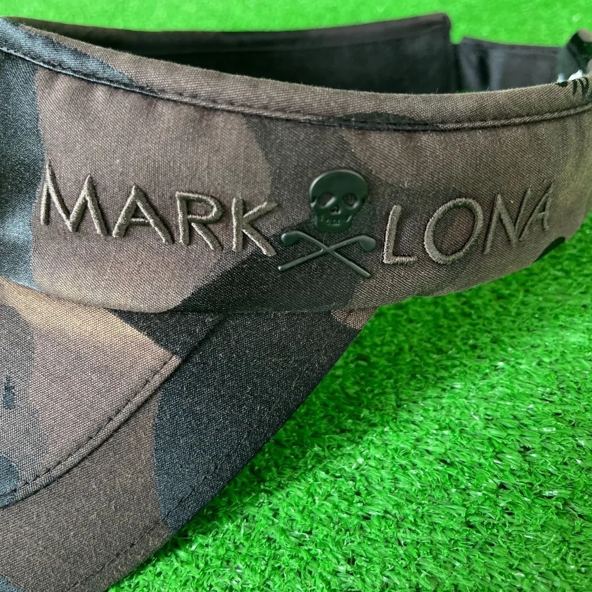 MARK&LONA マークアンドロナ ロゴ刺繍 迷彩柄 コットン混 サン