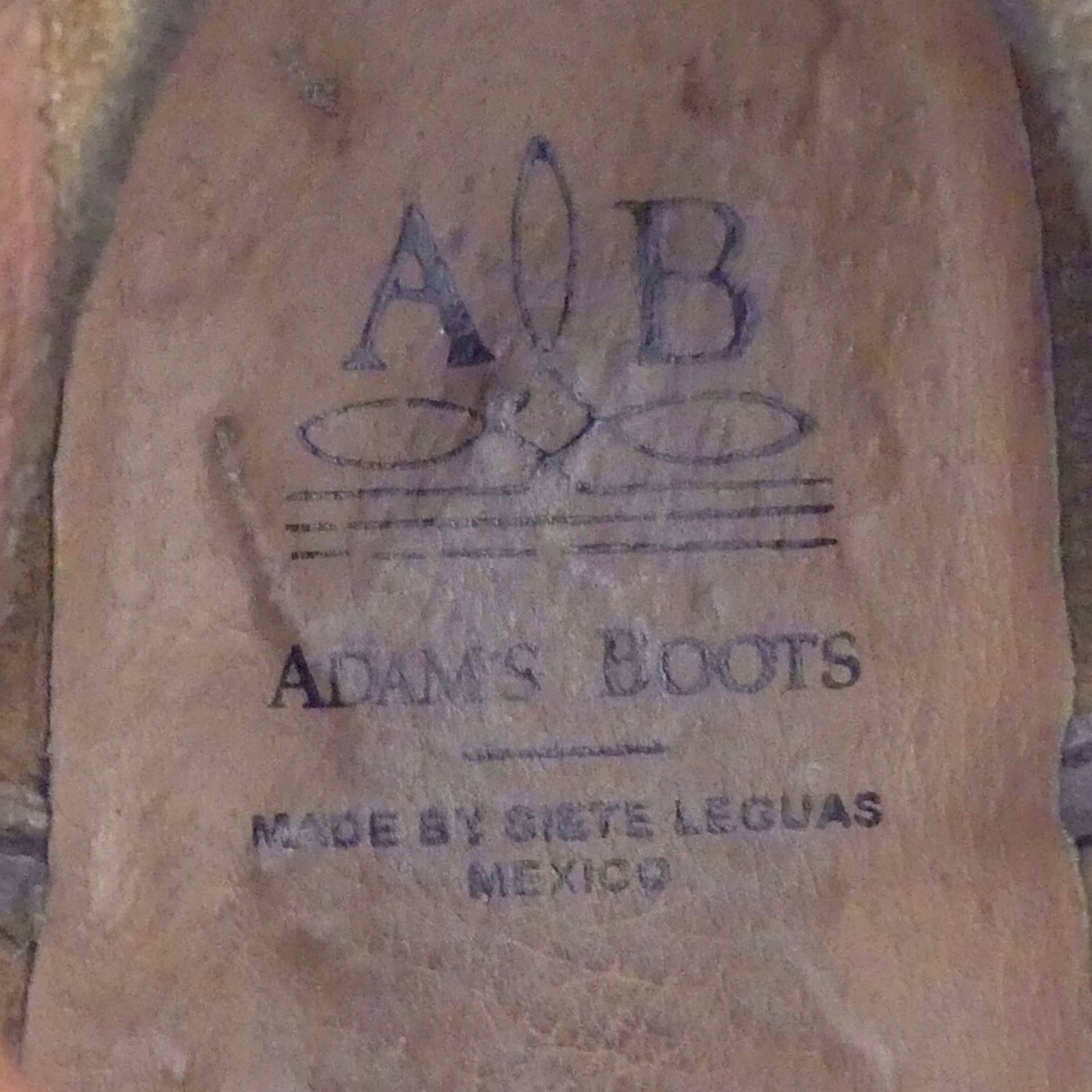 M11692 ADAM'S BOOS ウエスタンブーツ メキシコ製 パイソン ADAMS BOOTS レザー ウエスタンブーツ 黒 パイソン 本革 26.5