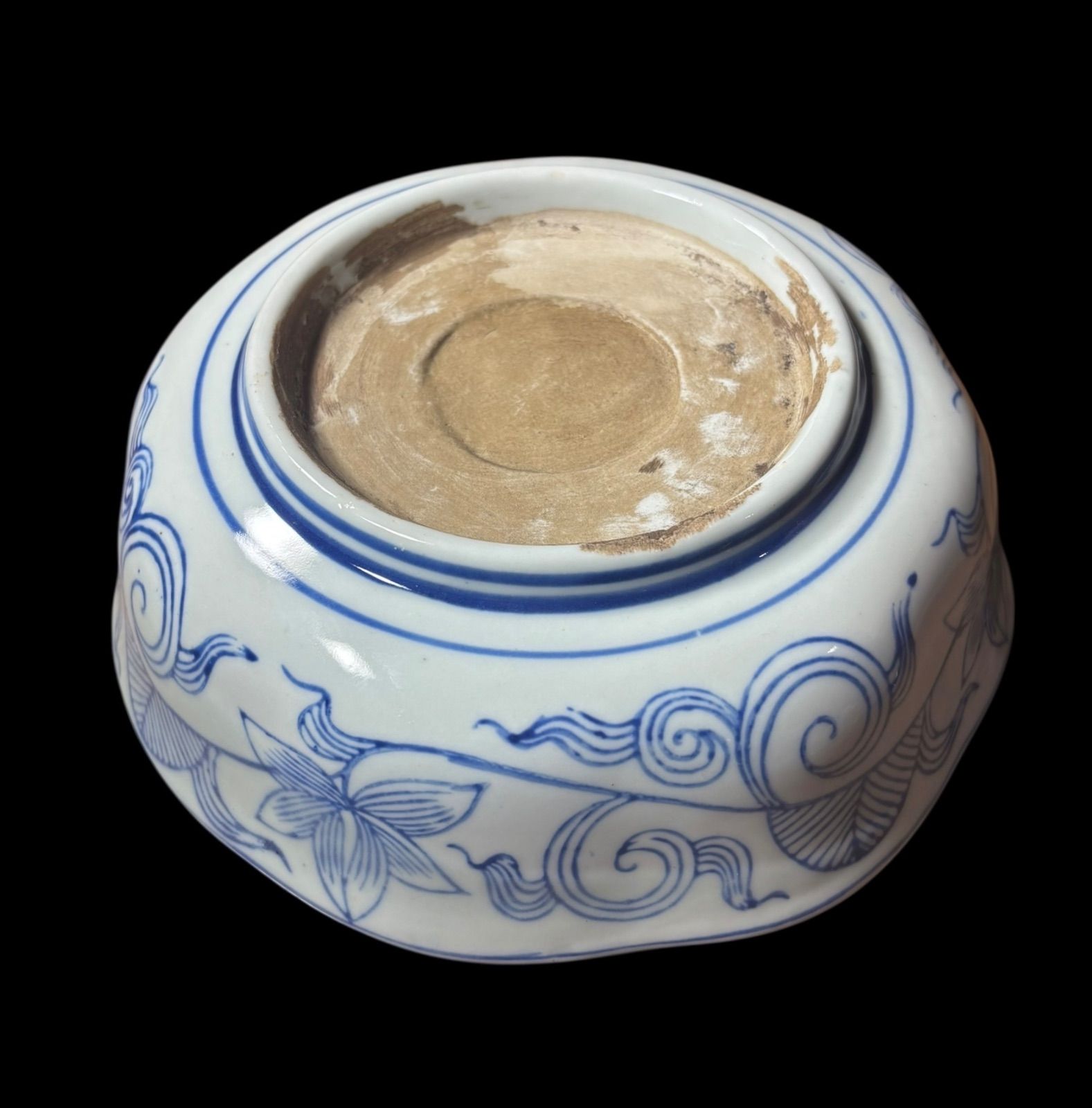 某有名オークション買入 古伊万里 有田 青磁 色絵 金彩 直径29.5cm 鳥