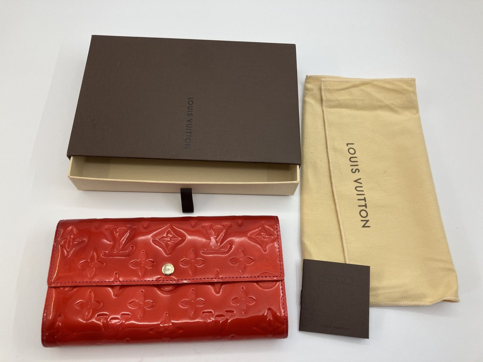 LOUIS VUITTON ヴェルニ 二つ折り財布 M93634 TH3098 W19×H10cm 箱 保存袋付き フォロー割5%