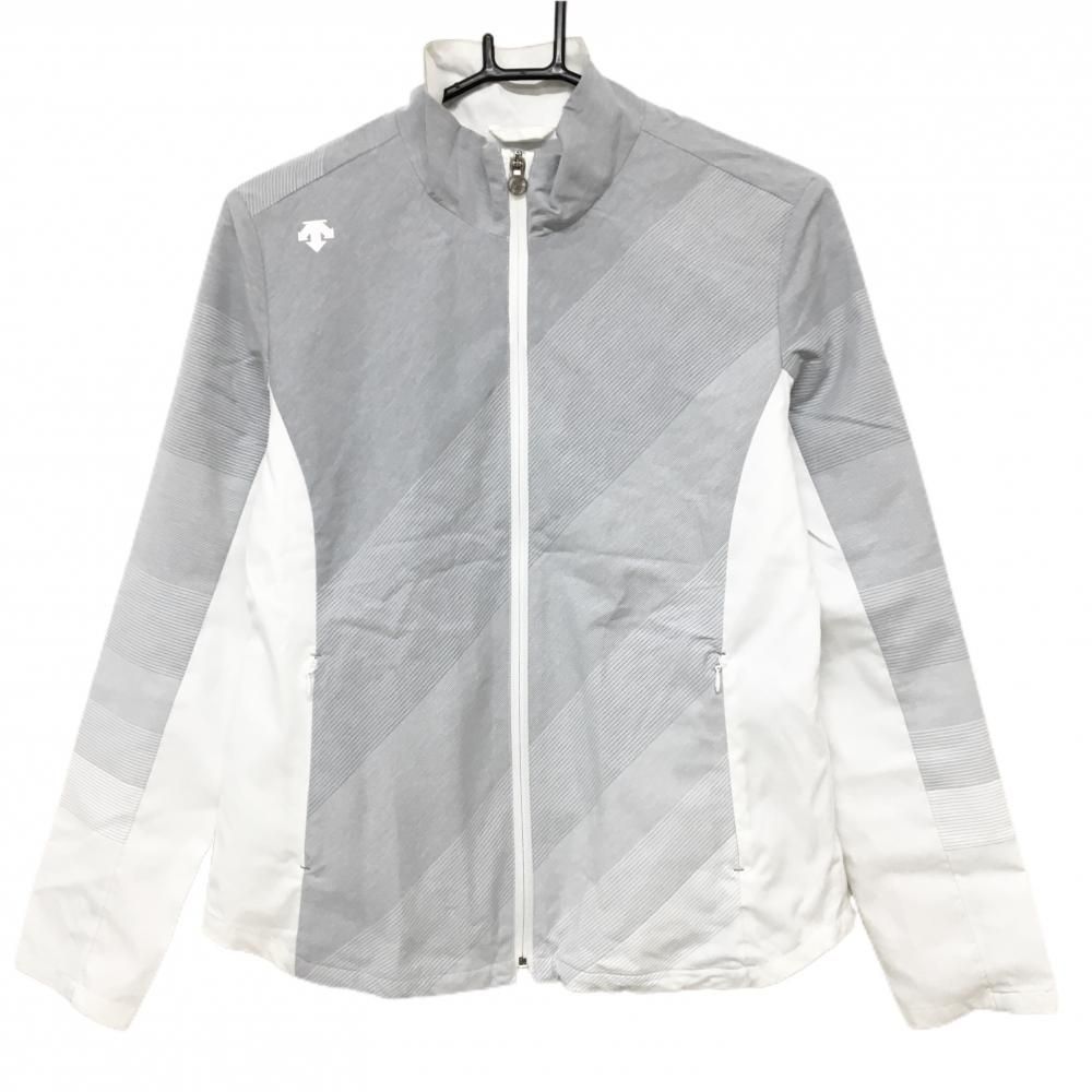 デサントゴルフ DESCENTE ジャケットブルゾン 白×ライトグレー