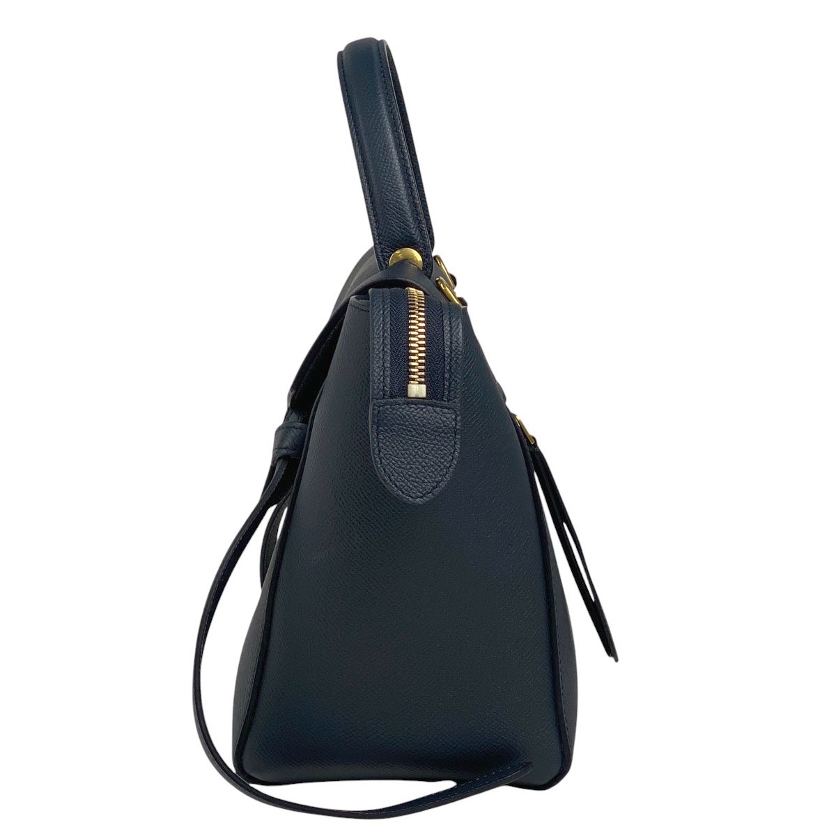 セリーヌ　ハンドバッグ　バッグ　ブランド　ネイビー　レディース　ベルト　お洒落 セリーヌ CELINE マイクロ ベルトバッグ 2WAY ショルダーバッグ