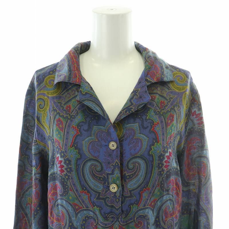 エトロ ETRO イタリア製 プルオーバー シャツワンピース 長袖