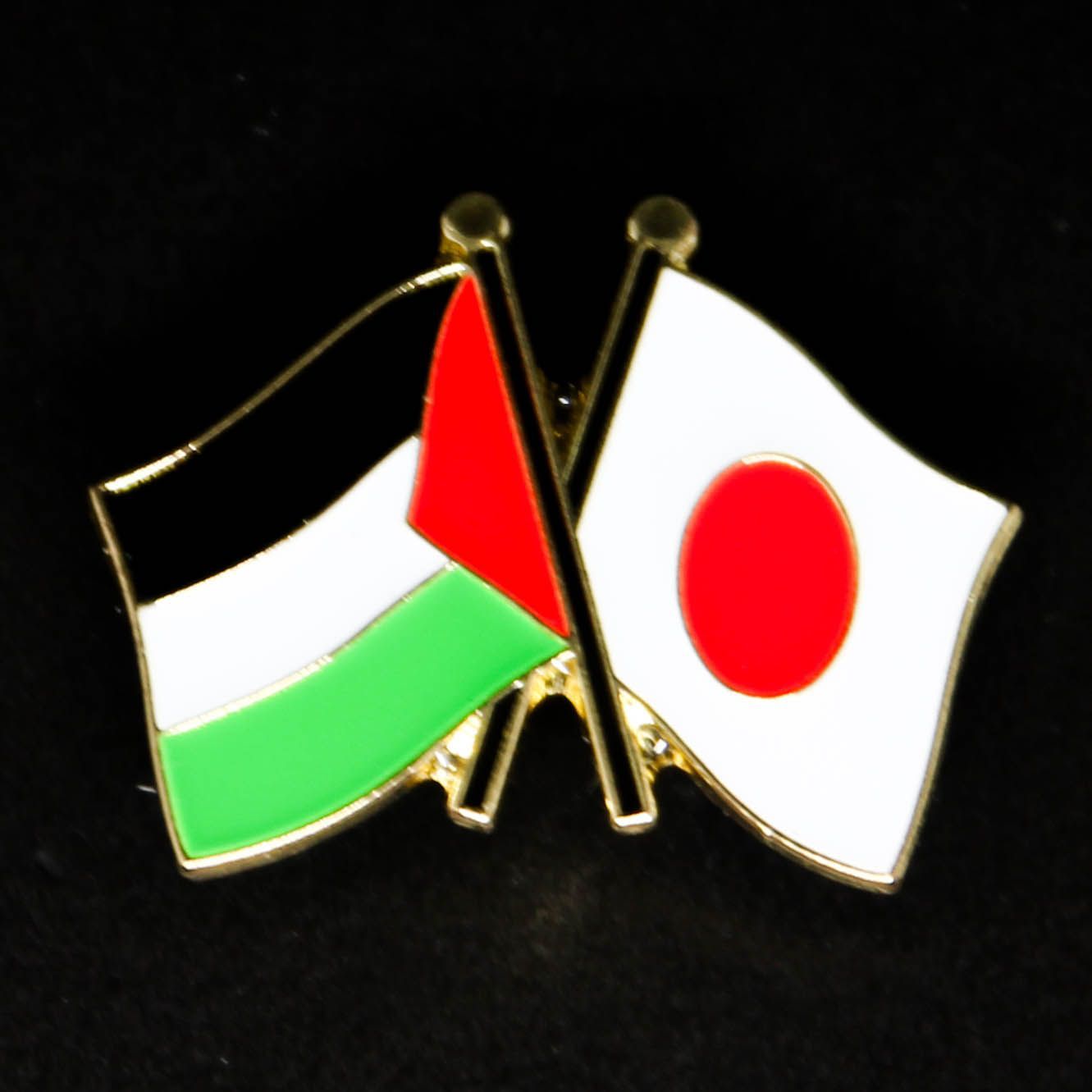 【激レア】日本・メキシコ国旗リボンピンバッジ 激レア】日本・メキシコ国旗リボンピンバッジ 国旗ピンバッジ