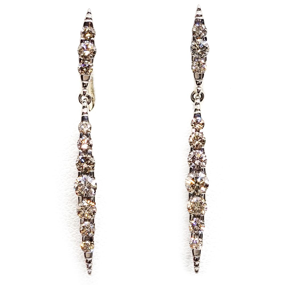 栄 カシケイ K18BG ネイキッド NAKED ダイヤモンド 1.00ct イヤリング ジュエリー 750BG その他 レディース