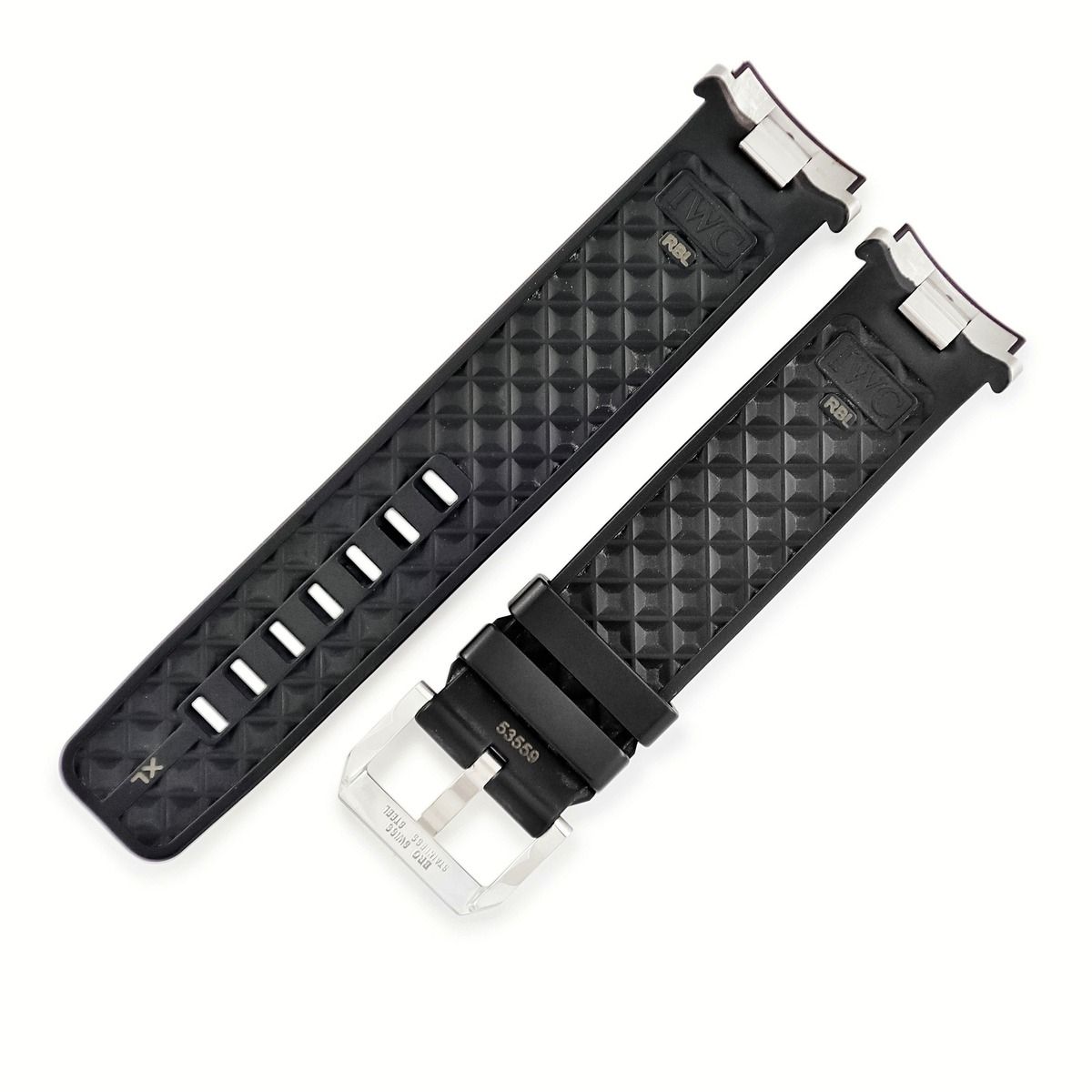IWC純正 22mm ベルト バンド ストラップ ブラック アリゲーター クロコ IWC純正 22mm ベルト バンド ストラップ ブラック アリゲーター