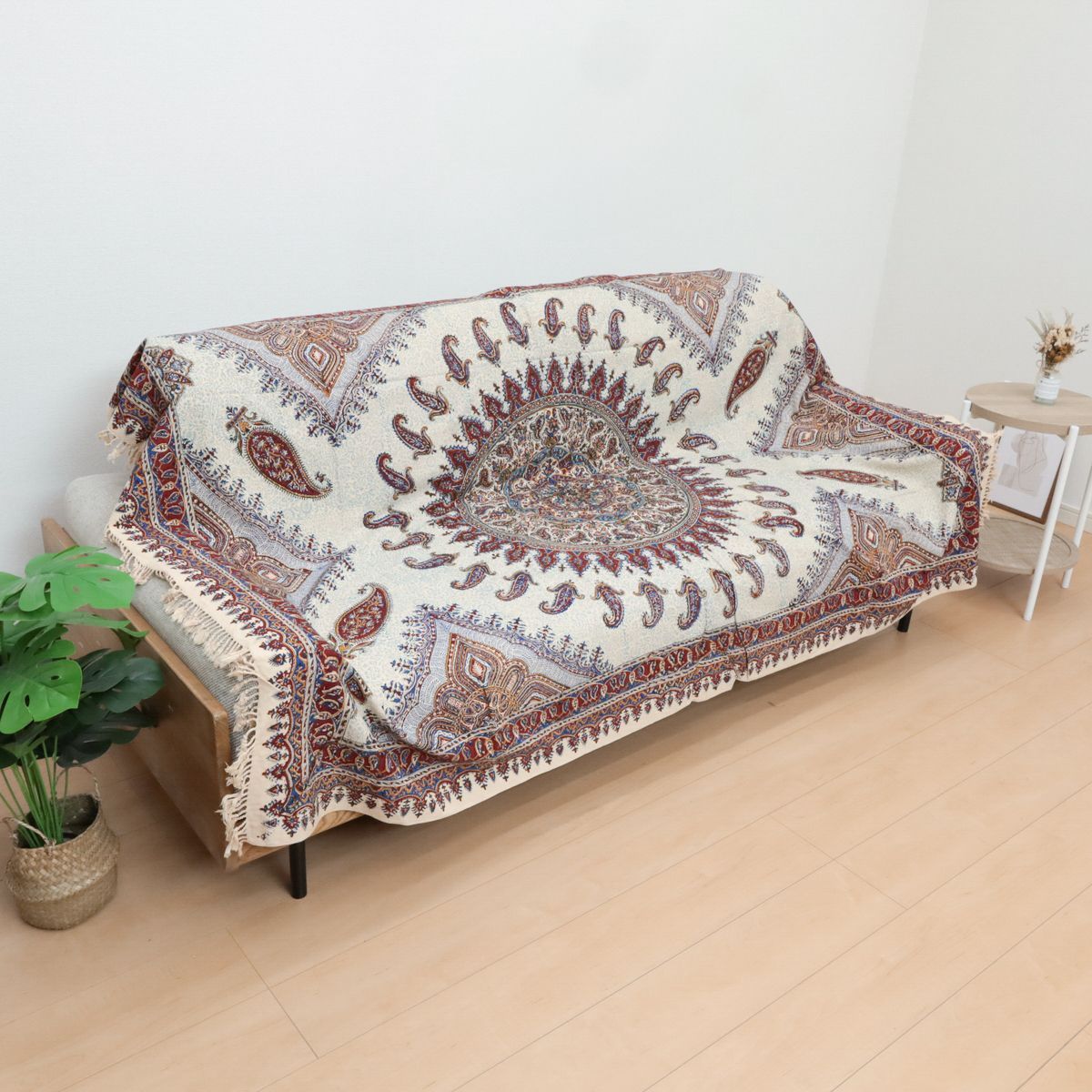 ペルシャ更紗・ガラムカール（イラン手染布） 200×135cm（GC-12607）