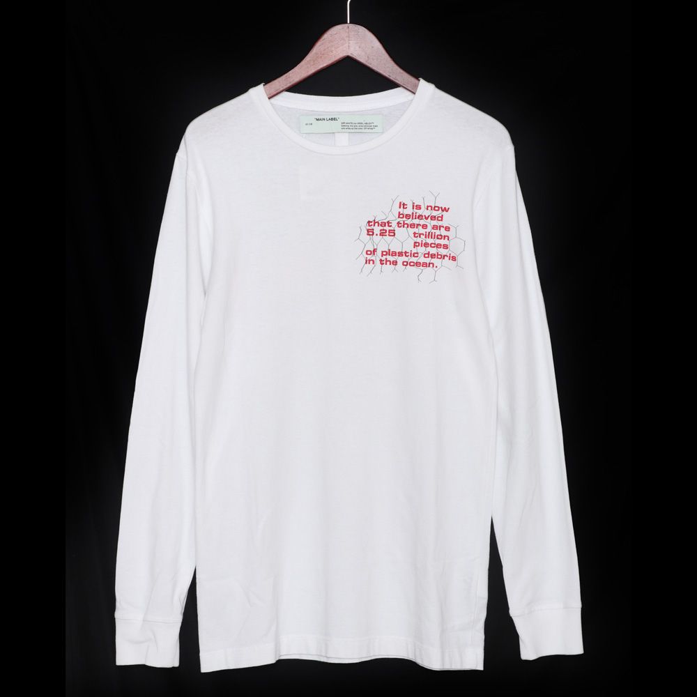 OFF-WHITE オーシャンデブリロングスリーブTシャツ Sサイズ