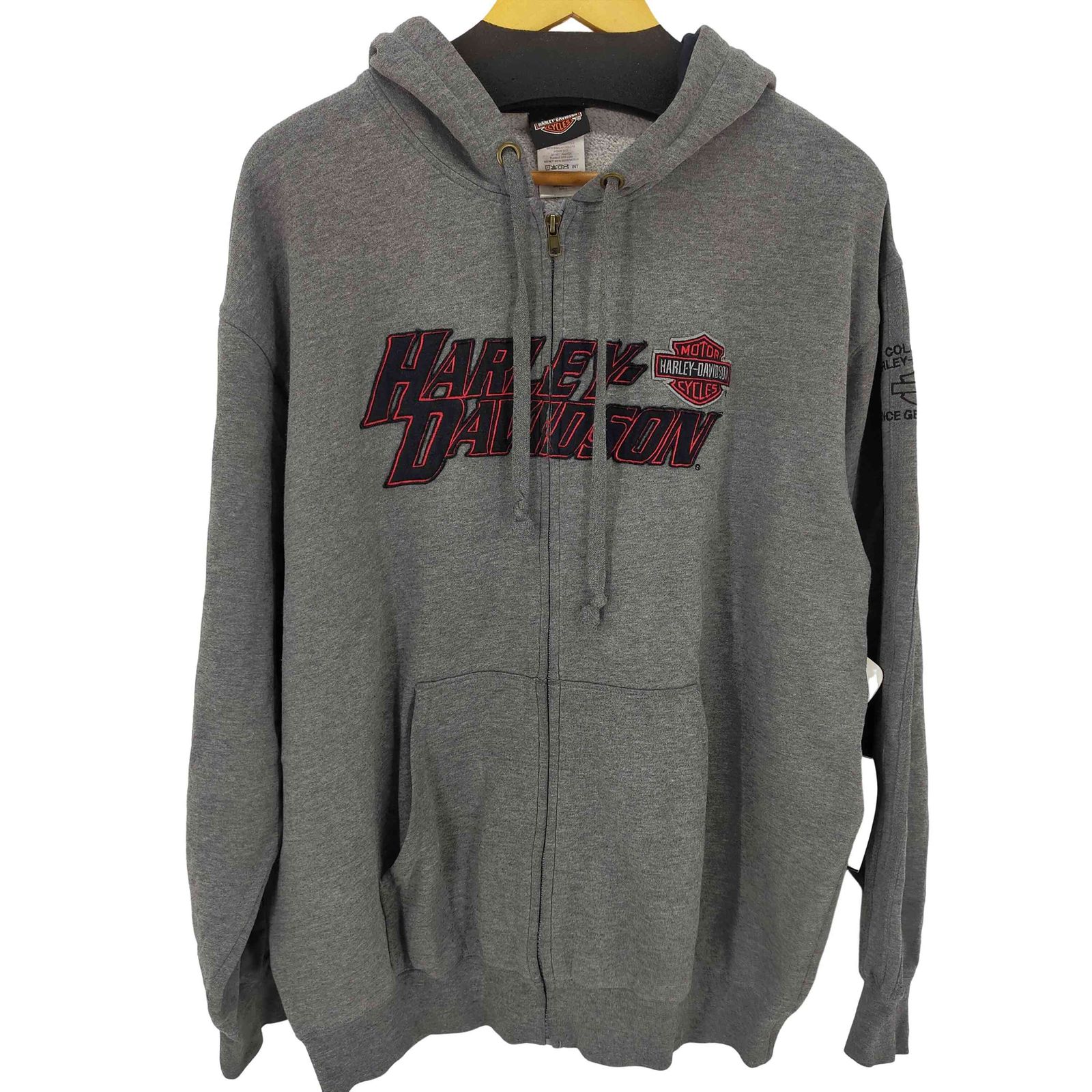 ハーレーダビッドソン HARLEY-DAVIDSON ロゴワッペンジップアップフーディ メンズ JPN：L 