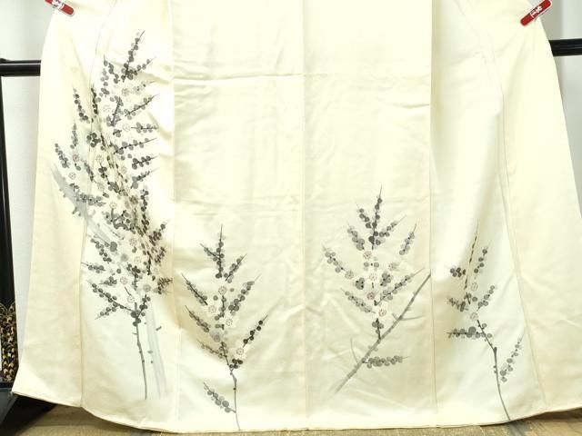 平和屋着物□訪問着 手描き 枝梅文 正絹 逸品 未使用 CAAS1174ng