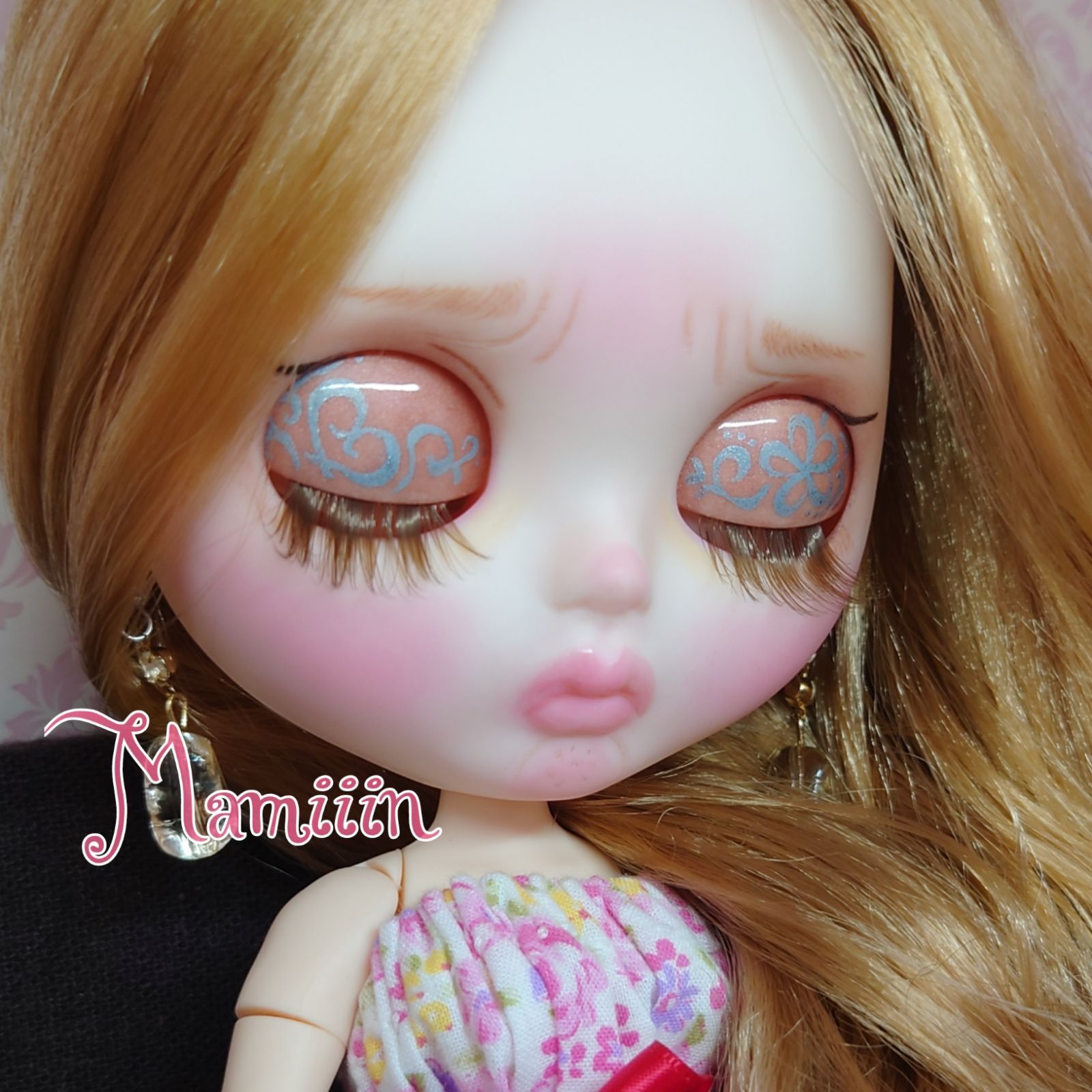 Mamiiin＊】カスタムアイシードール本体 ブラウングラデ【N】No.2