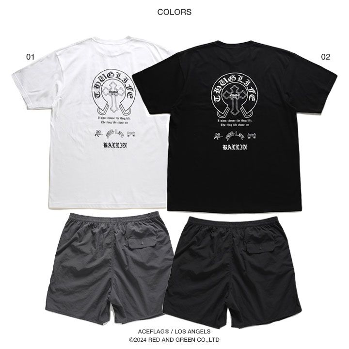 ACE FLAG 上下セット 半袖 ブランド Tシャツ ハーフパンツ メンズ 春夏