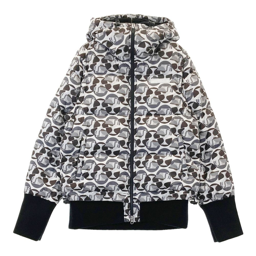 サイズ L JUN-ROPE ジュン アンド ロペ 2WAY ダウンジャケット 総柄 ホワイト系 240101384978 ゴルフウェア レディース ストスト