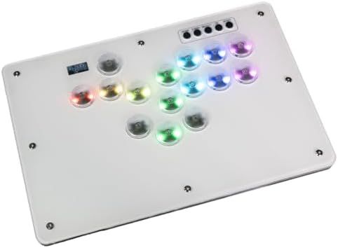 TIKITAKA FTG Kylinix K15 レバーレス格闘ゲームコントローラー 超薄型ロープロオールボタンデザインに対応 RGB LEDライトをサポート ホットスワップ機能を備え 連射機能を搭載 For PC Switch PS4