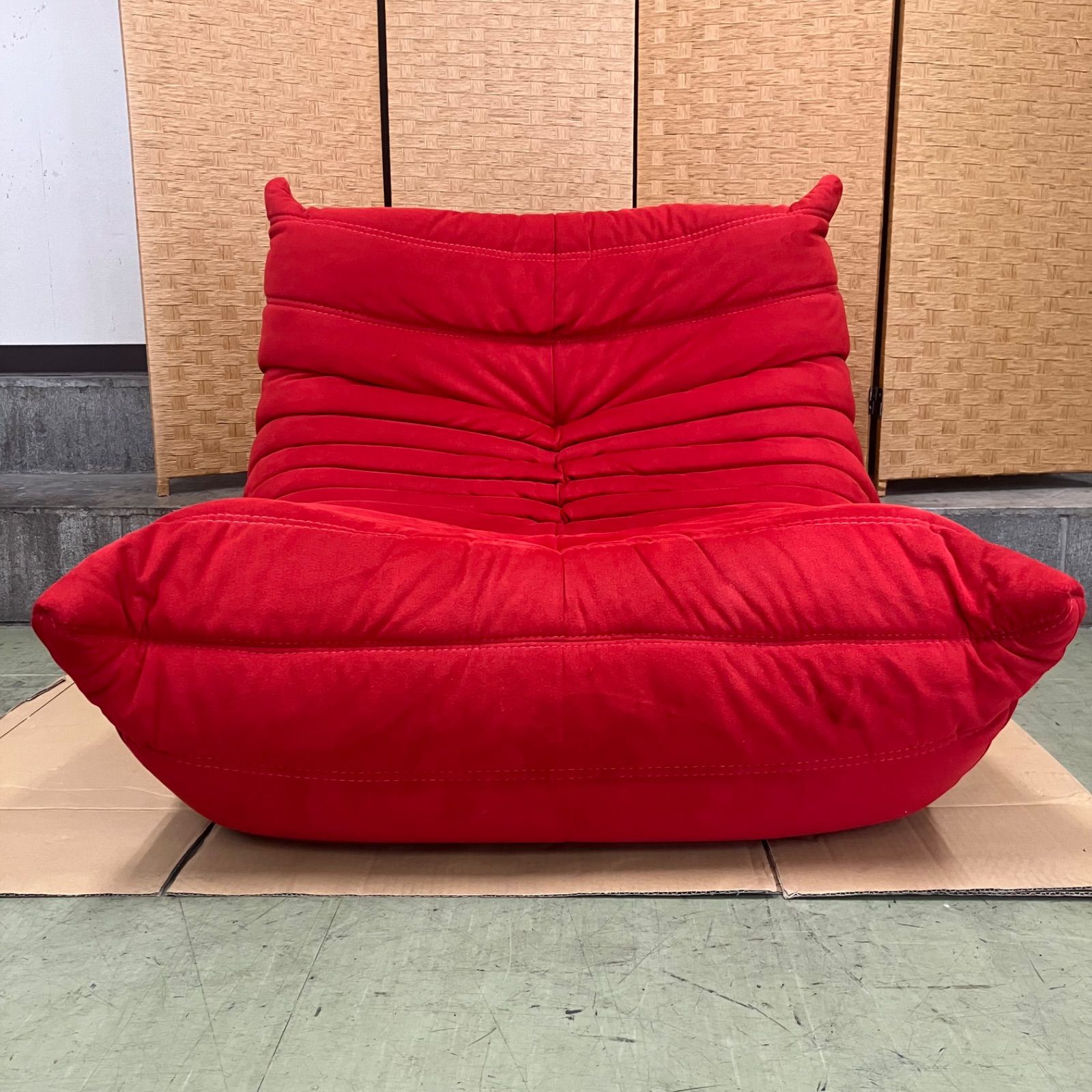正規品 ligne roset リーンロゼ togo トーゴ 1p グレー 極美品