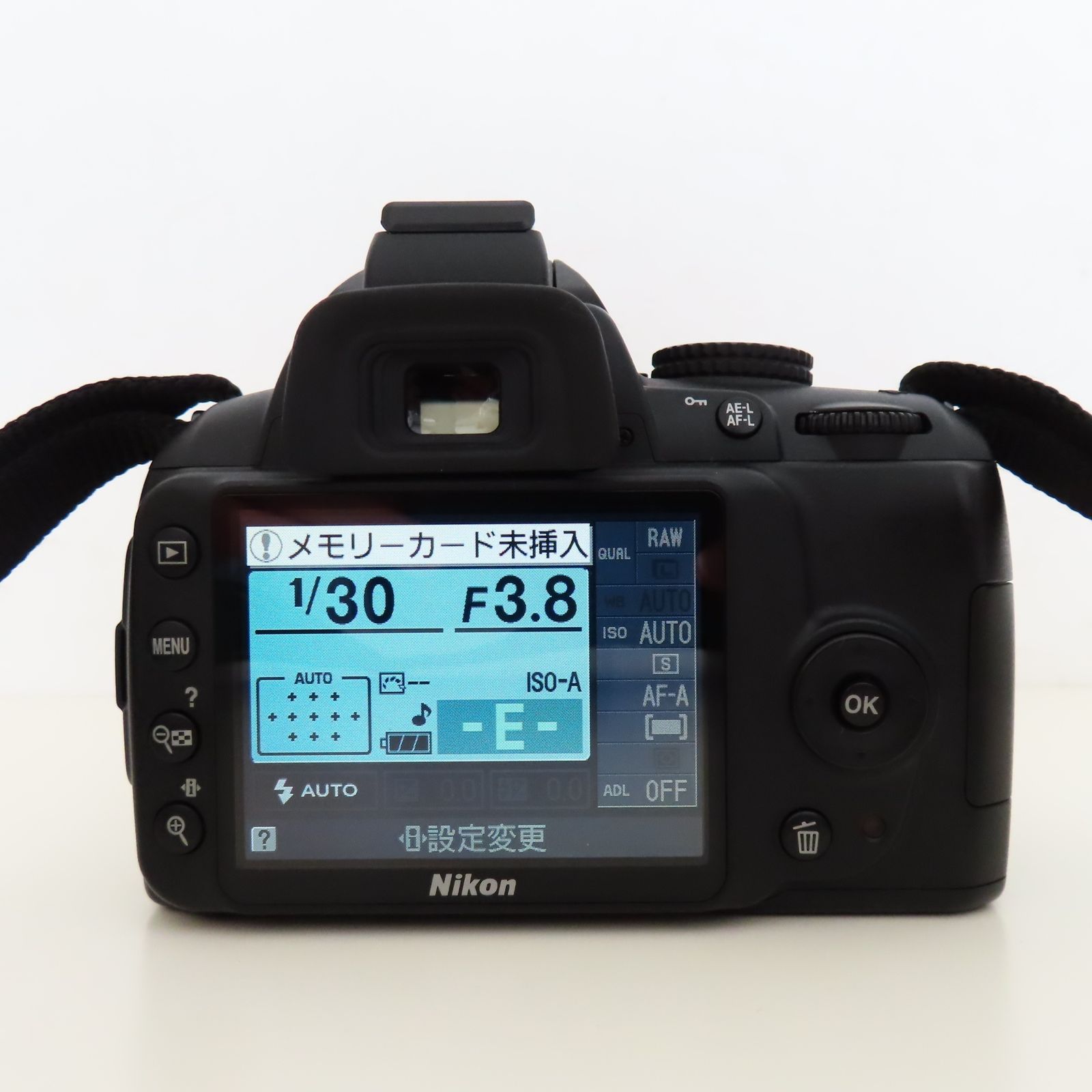 M04 動作確認済 Nikon D3000 AF-S NIKKOR 18-55mm F3.5-5.6 VR セット 充電器・説明書付き - メルカリ