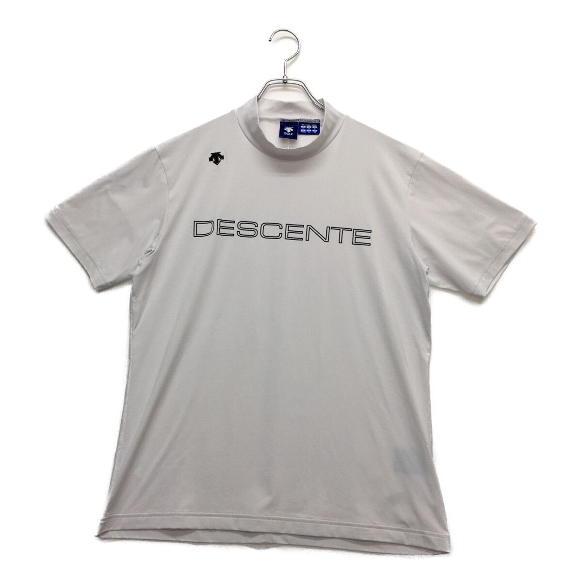 coco 中古 デサントゴルフ DESCENTE GOLF メンズ 半袖シャツ O 白 ホワイト モックネック 中古 メンズ デサントゴルフ DESCENTE GOLF 半袖シャツ O 白
