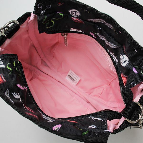 美品 LeSportsac × Olympia Le-Tan レスポートサック オリンピアルタン コラボ 2wayバッグ/ブラック ショルダーバッグ【2400013209656】 LeSportsac - 美品 LeSportsac × Olympia Le-Tan レスポートサック