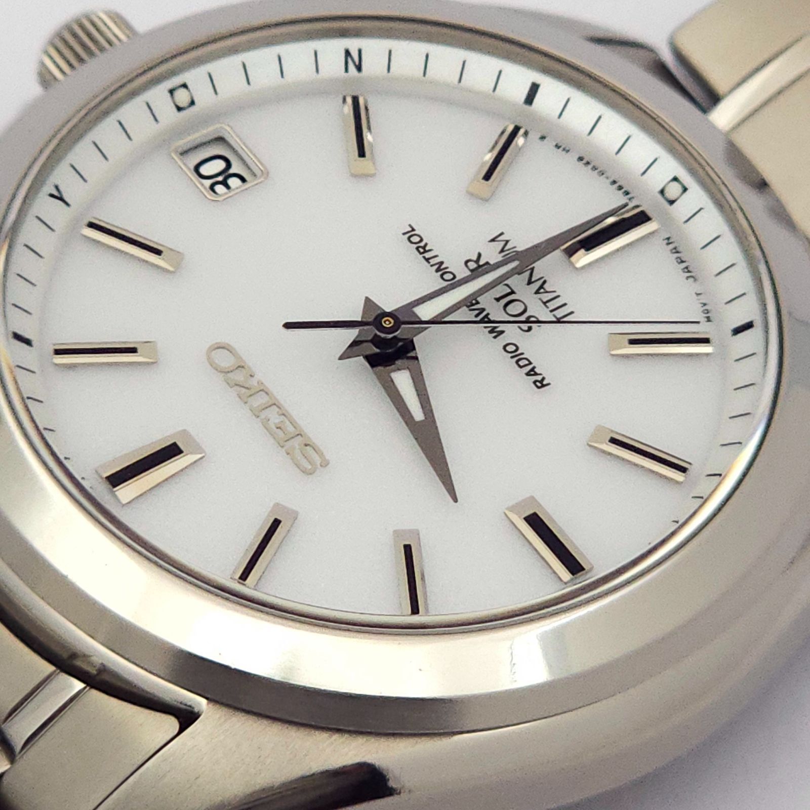 ☆良品 SEIKO セイコー 7B52-0AK0 ソーラー電波 動作品 チタニウム