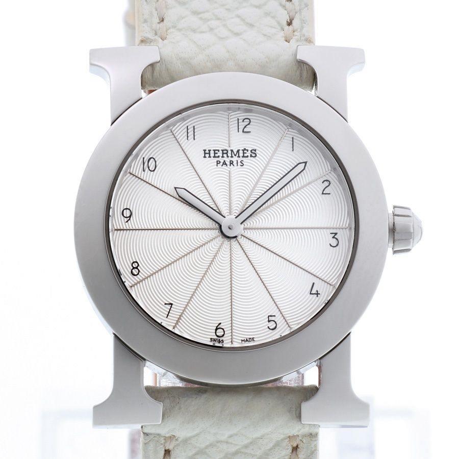 エルメス | HERMES Ｈウォッチ ロンド HR1.210 ホワイト クオーツ 商品番号 A-158047