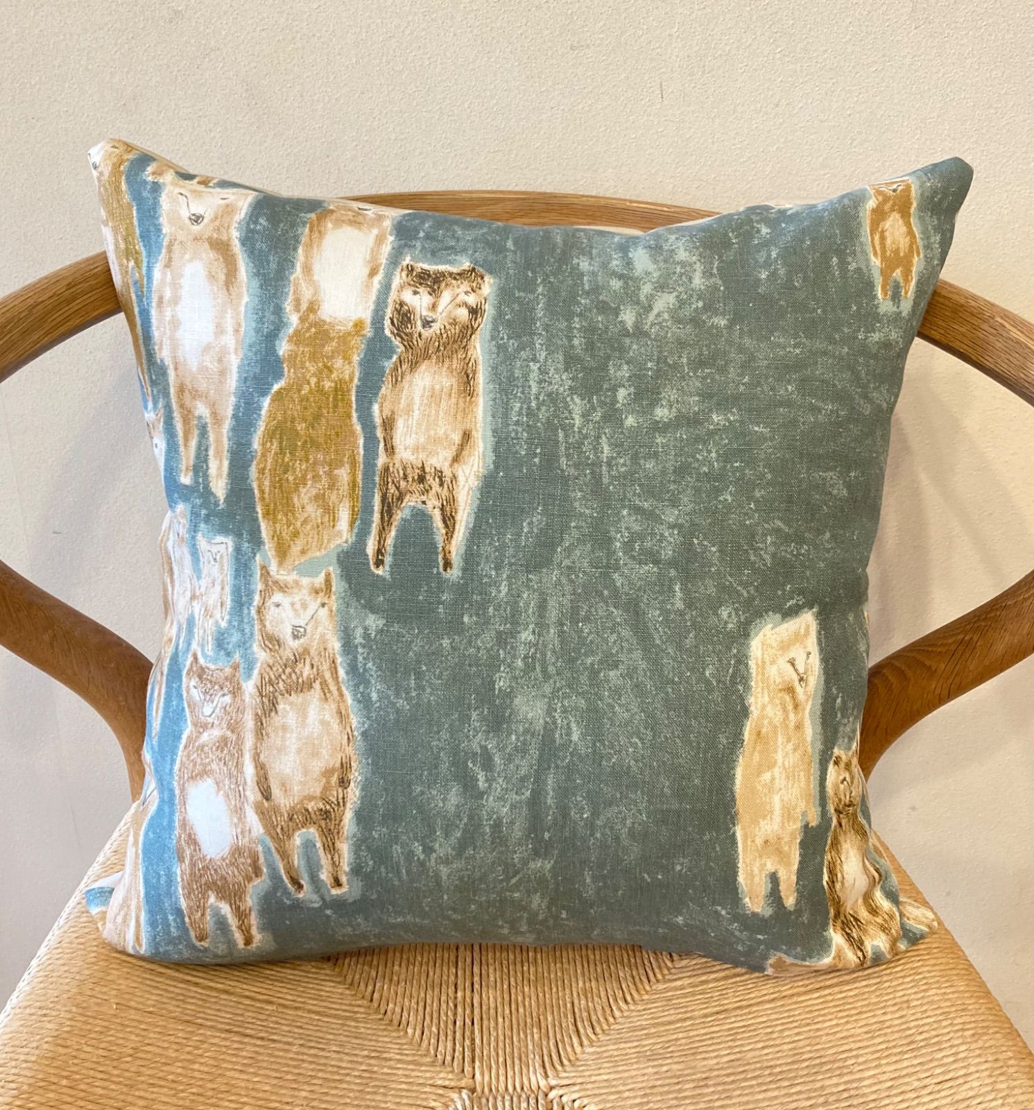 ミナペルホネン sky flower white クッションカバー 両面ミナ