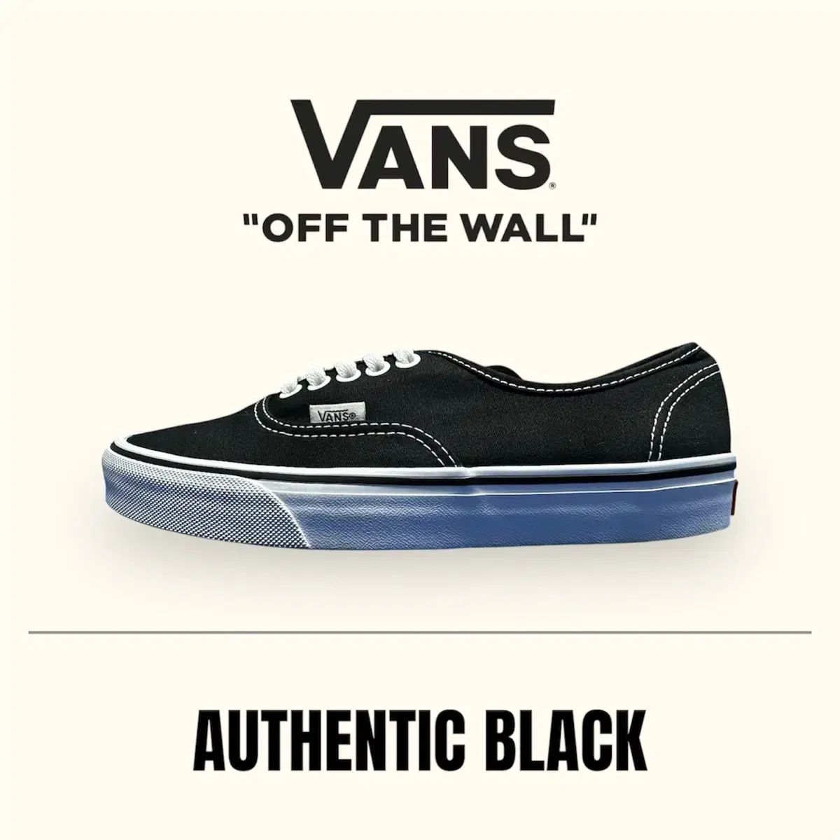 255mm VANS(バンズ) オーセンティック 黒 Vans