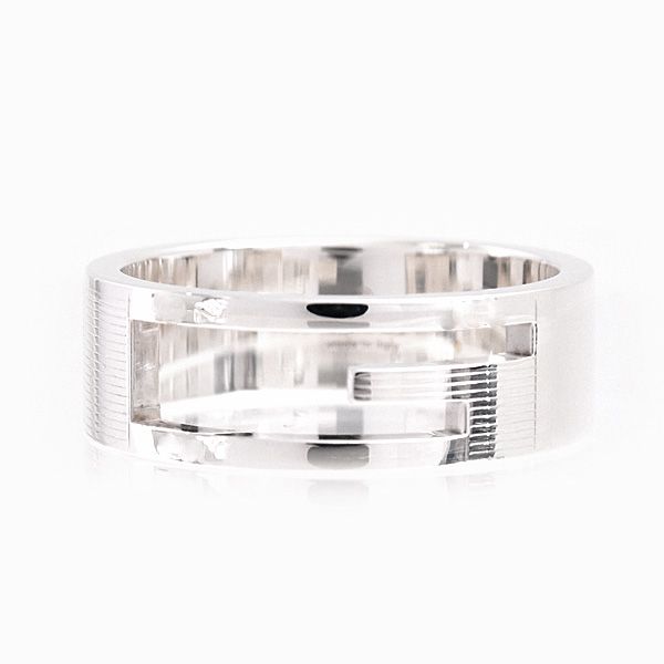 グッチ リング メンズ ブランデットGリング 刻印サイズ24 スターリング