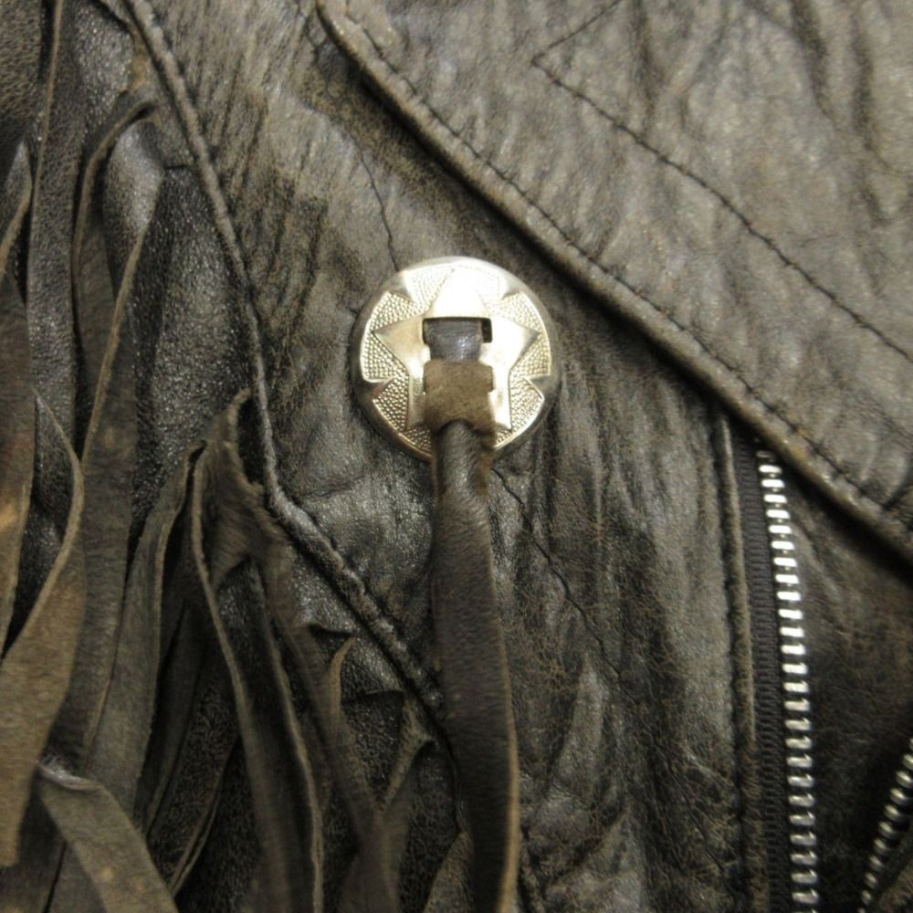 JOHNSONS MEX TEX 80's VINTAGE FRINGED BIKER JACKET