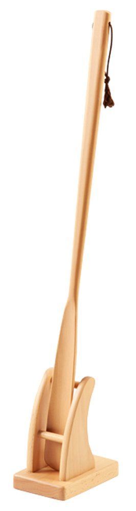70cm スタンド付 アルファックス 靴べら 木目 70cm ロングくつべらセット ナチュラル 902348