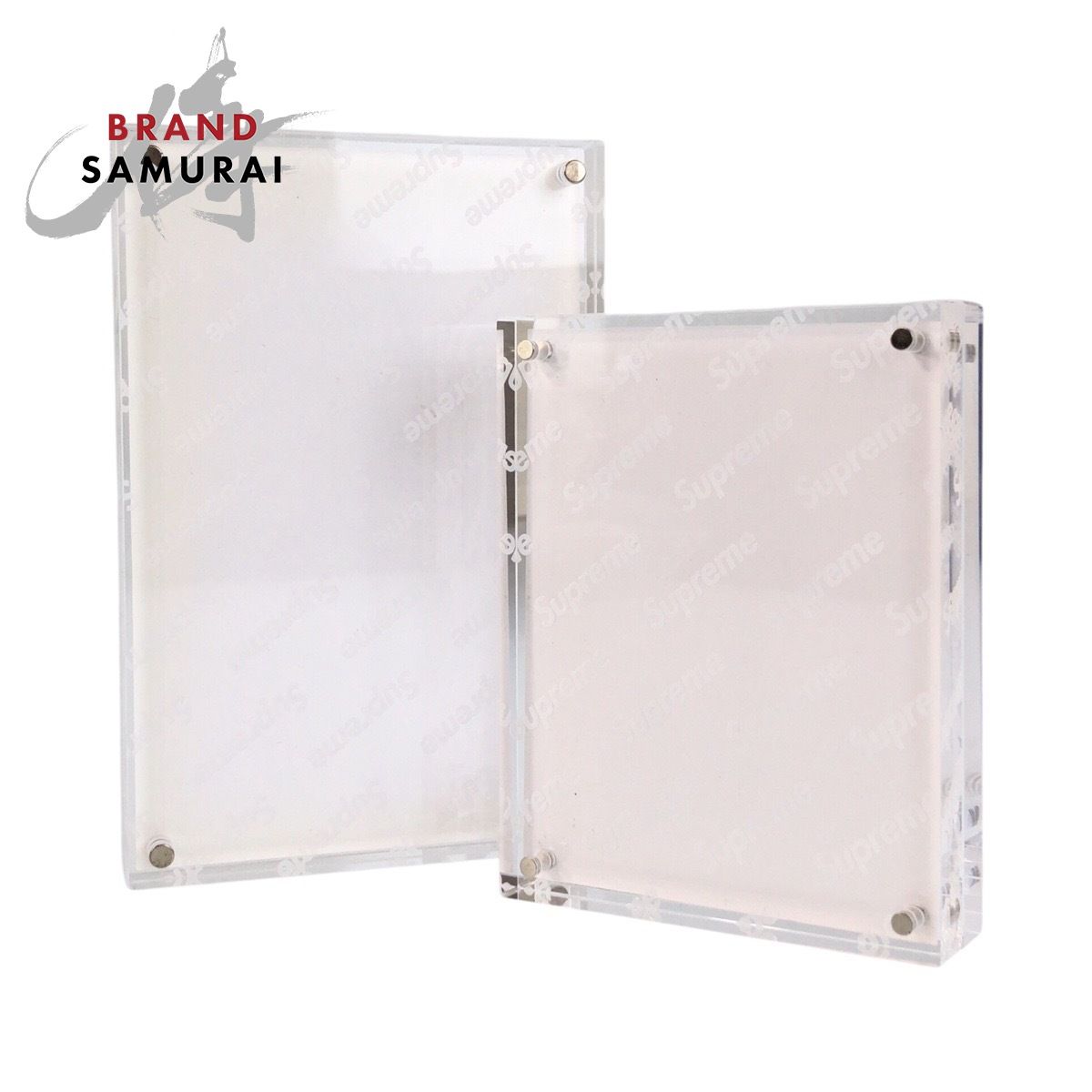 Supreme シュプリーム Acrylic Photo Frame 2個セット クリア アクリル フォトフレーム メンズ 505533