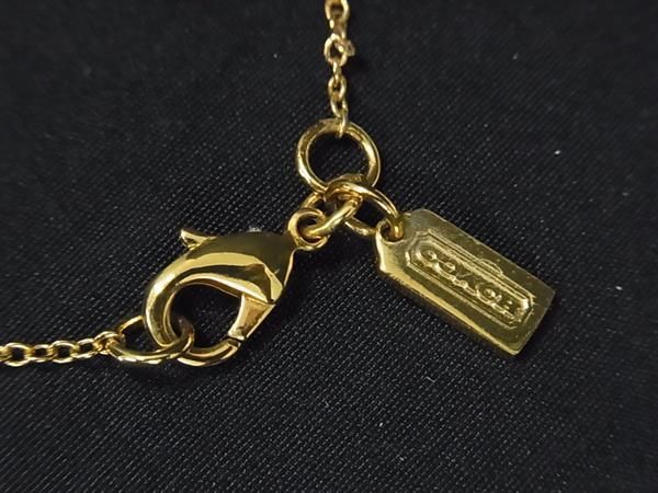コーチ COACH ネックレス ペンダント アクセサリー パヴェ レディース C9326 PNM ゴールド プレゼント Brandol ⁄ COACH コーチ ネックレス クリスタル Cモチーフ パヴェ