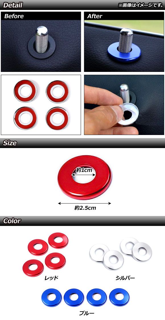 ドアロックトリム メルセデス・ベンツ Cクラス W205/C205/A205 2014年