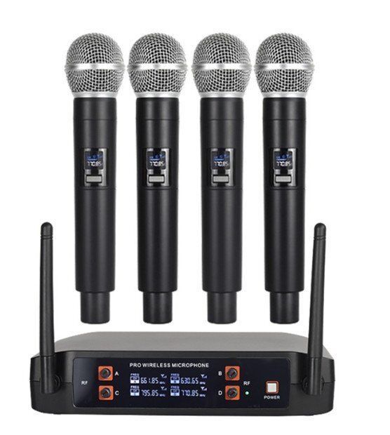 プロ仕様UHFワイヤレスマイクシステム Wireless Microphone Amazon.com: Professional UHF 2 Channel UHF Wireless
