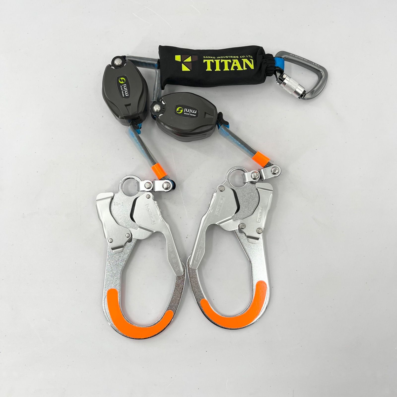 サンコー TITAN mini-001 フルハーネス型用 墜落制止用器具 ランヤード 巻取り式 2025年製 品