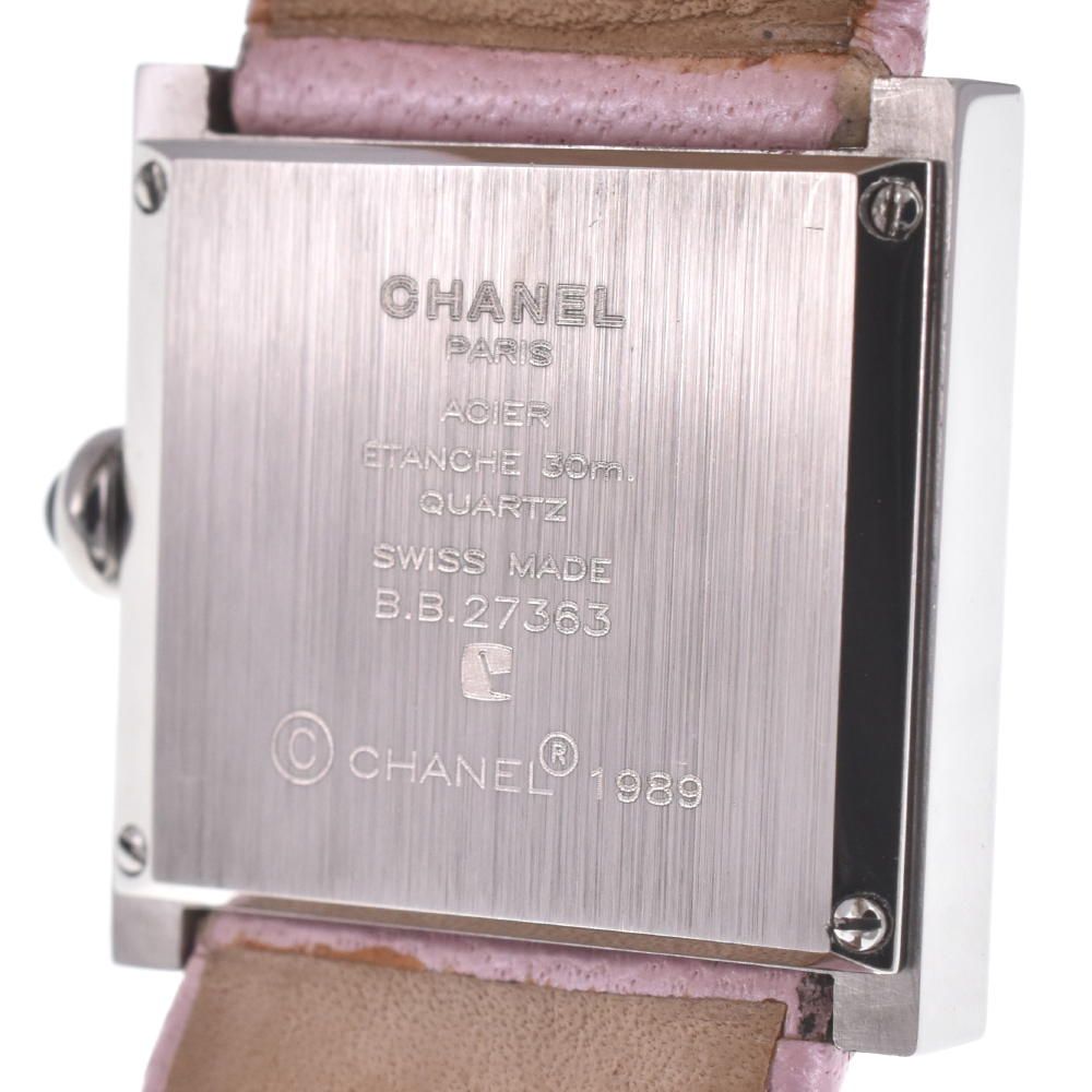 シャネル CHANEL H1666 マドモアゼル クォーツ レディース良品内箱付き 