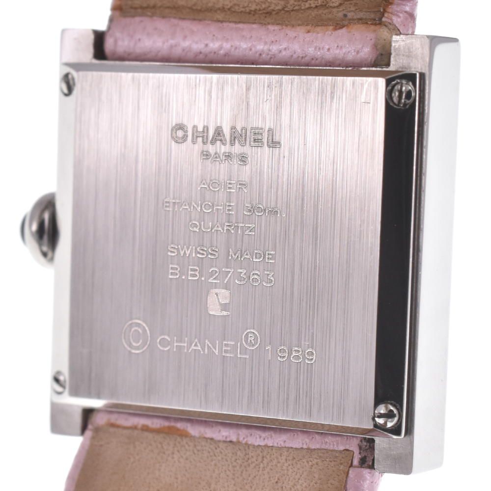 シャネル CHANEL H1666 マドモアゼル クォーツ レディース良品内箱付き H#125477