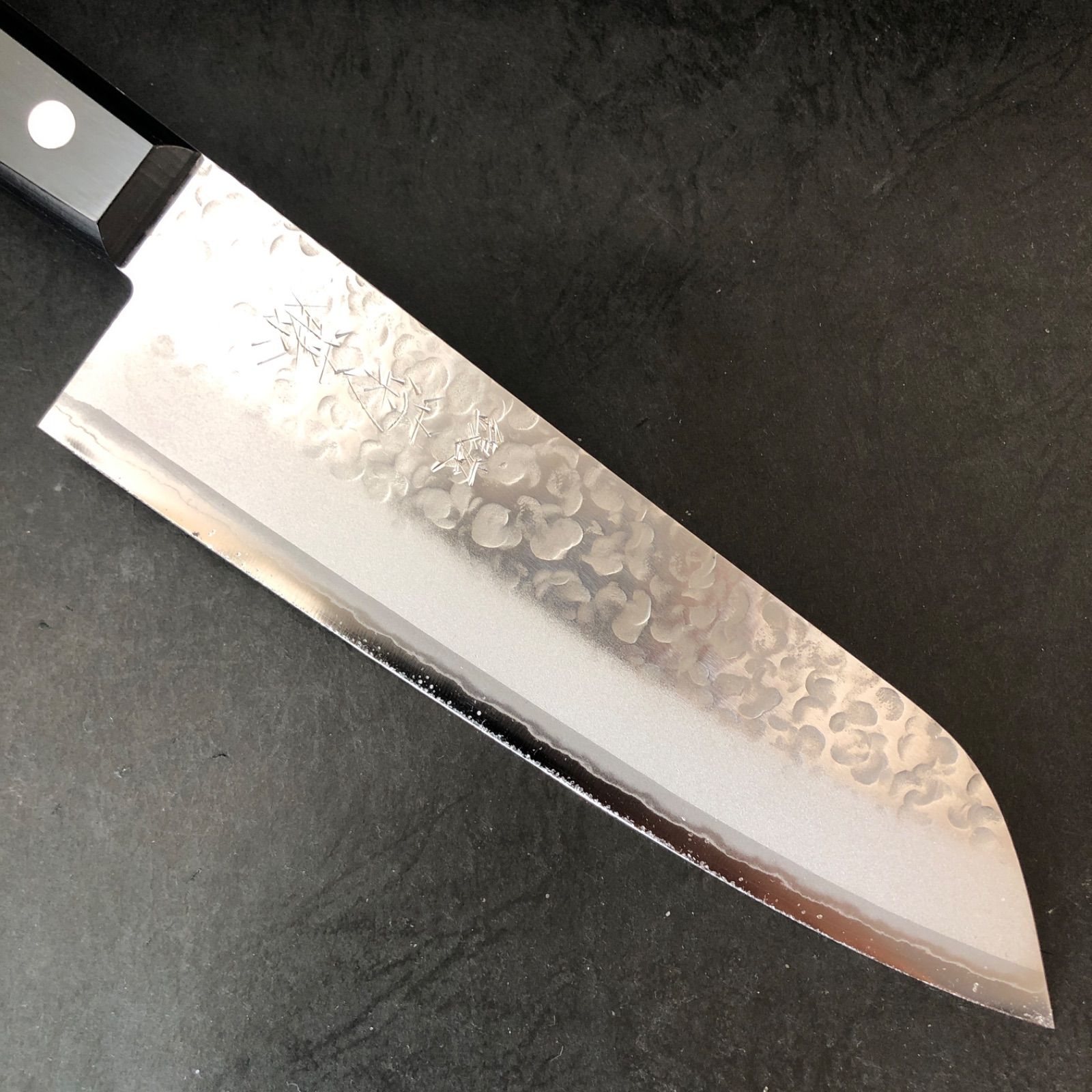 銀座 菊藤 三徳包丁 165ミリ 槌目V金10号DM鋼