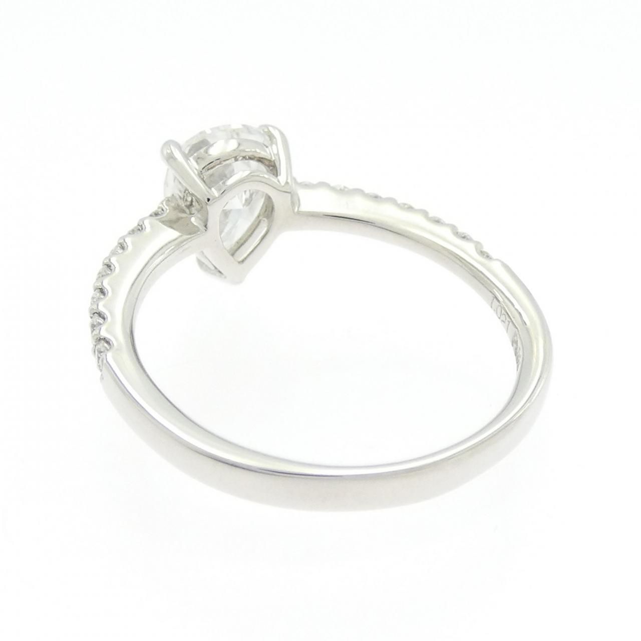 リメイク】PT900 ダイヤモンド リング 1.021CT G SI2 ペアシェイプ  