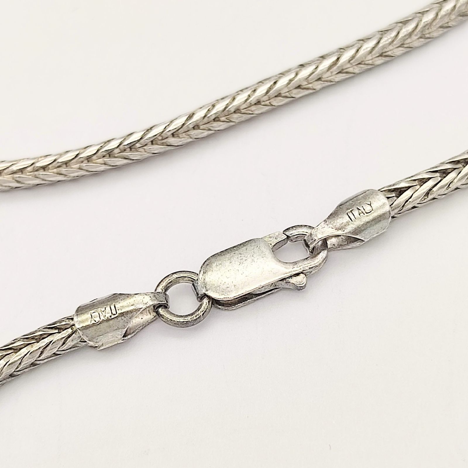 スネークチェーンネックレス イタリア製 50㎝ シルバー925 17.6ｇ USTAUSTRALIA_COM_AU