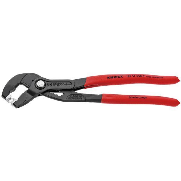 KNIPEX クニペックス ホースクリッププライヤー 滑り止めプラスチックコーティング 全長250mm 8551-250C