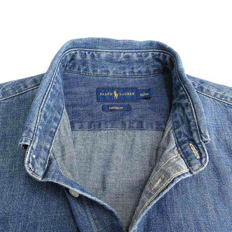 ラルフローレン RALPH LAUREN CUSTOM FIT デニムシャツ