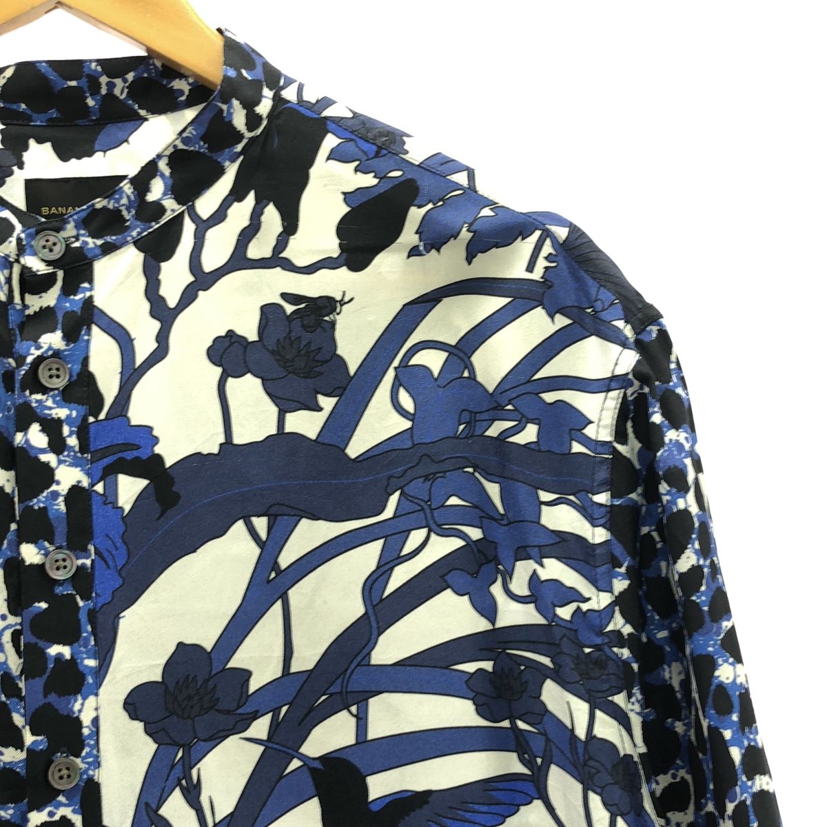 新品タグ付き BANANATIME バナナタイム シルクワンピース 美品】 BANANATIME / バナナタイム | silk 100％ / シルク 総柄