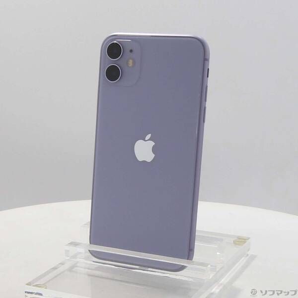 中古品〕 iPhone11 128GB パープル MWM52J／A SIMフリー【262】 中古品