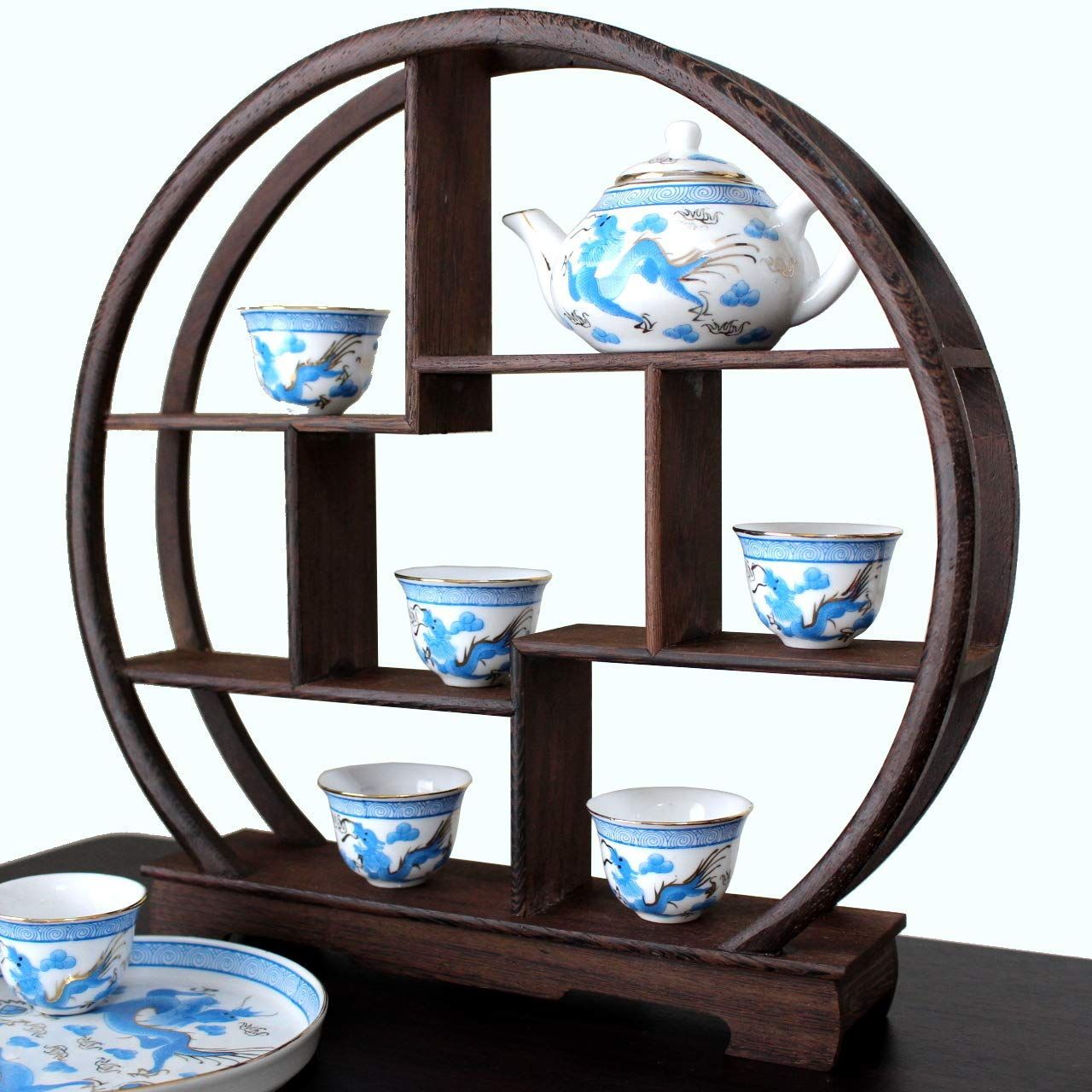 VICHE CATT】 中国 茶器 香炉 盆栽 花瓶 台 棚 花台 木製 和風 モダン