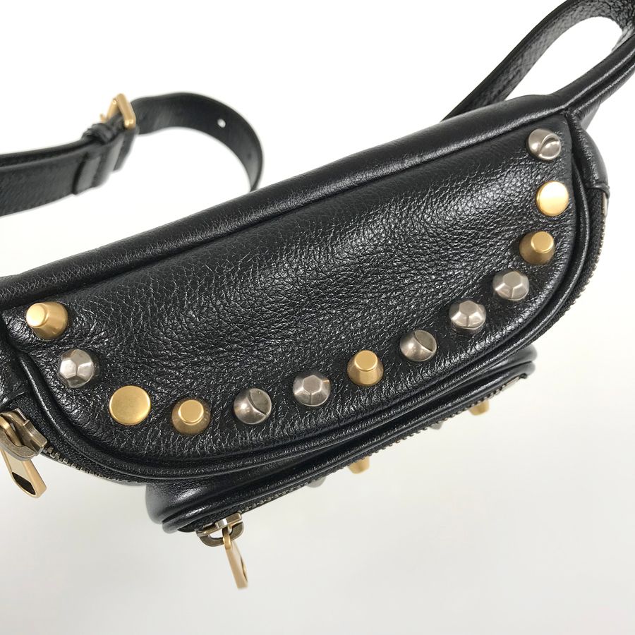 グッチ GUCCI GGスタッズ 552878 レザー ボディバッグ ftj【中古