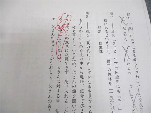 SAPIX サピックス 小6 国語 早稲田コース 冬期講習/正月特訓