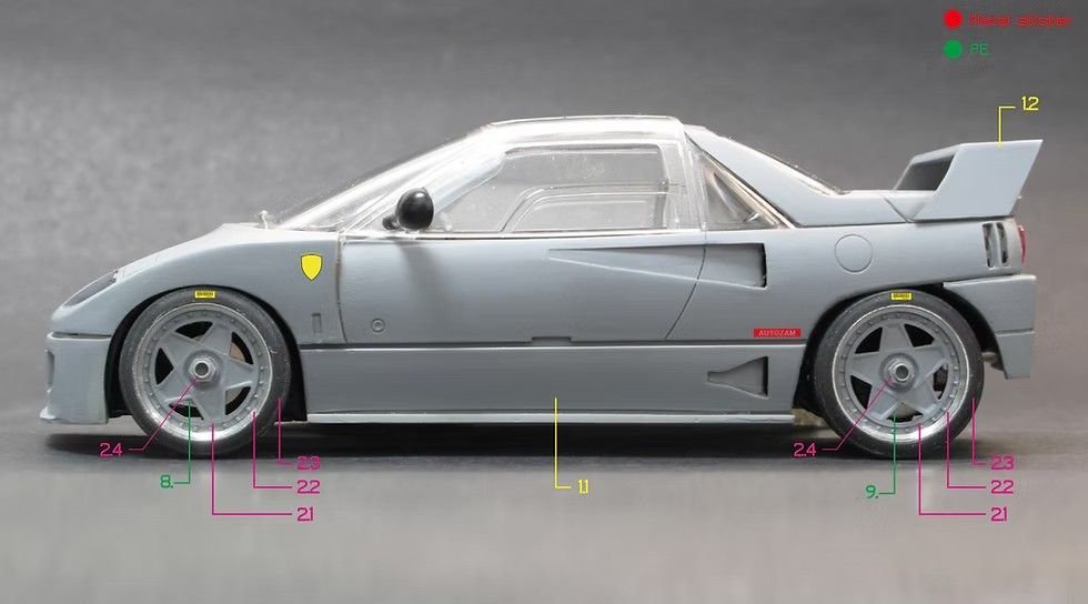F40改 パーツセット