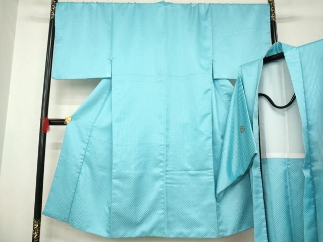 平和屋着物●男性　色紋付・羽織セット　鹿の子文様　正絹　逸品　AABB7355ck 平和屋着物○男性 色紋付・羽織セット 鹿の子文様 正絹 逸品