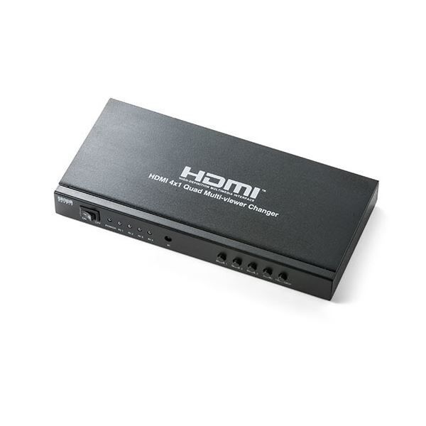 サンワダイレクト 画面分割HDMI切替器 4入力1出力 4画面分割 フルHD対応 オートスキャン機能 400-SW030 1個