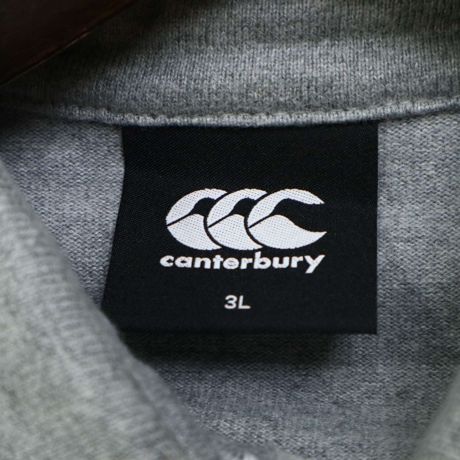 CANTERBURY カンタベリー ロゴ刺繍 ワッペン☆ 長袖 ラガーシャツ